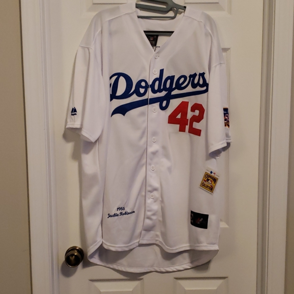 Jackie Robinson 1955 Reissue Dodgers Jersey